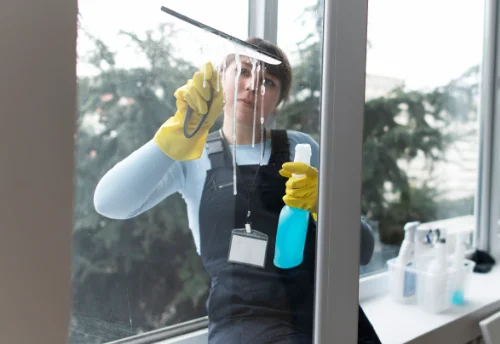 Nettoyage de vitres intérieures et extérieures à Saint-Gibrien